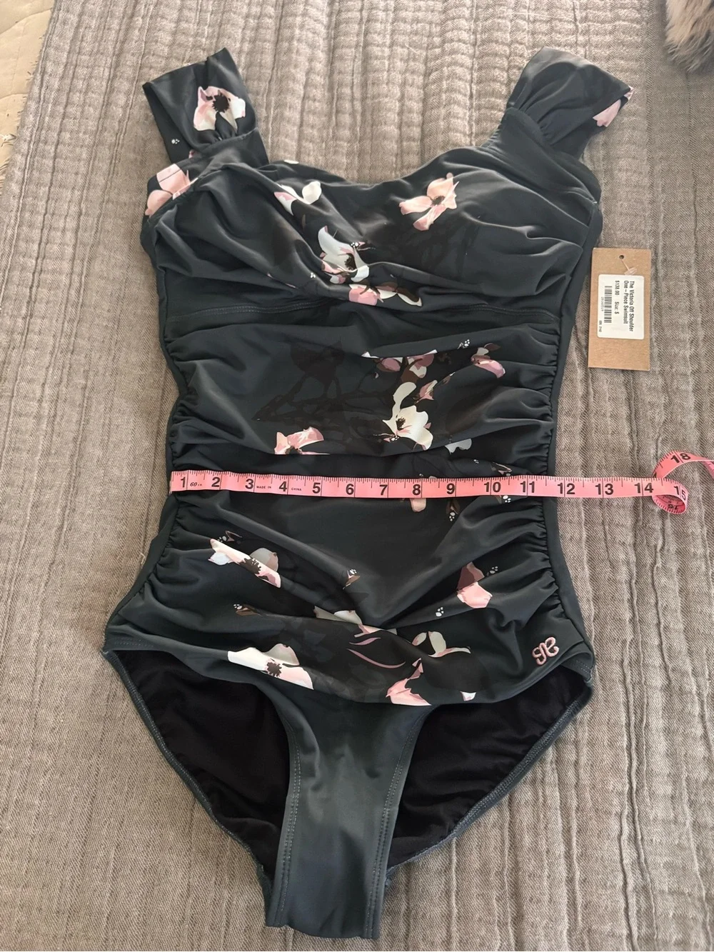 NWT The Victoria Off the Shoulder One Piece Swimsuit Size S